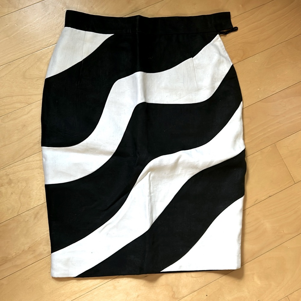 Vintage linen wiggle skirt